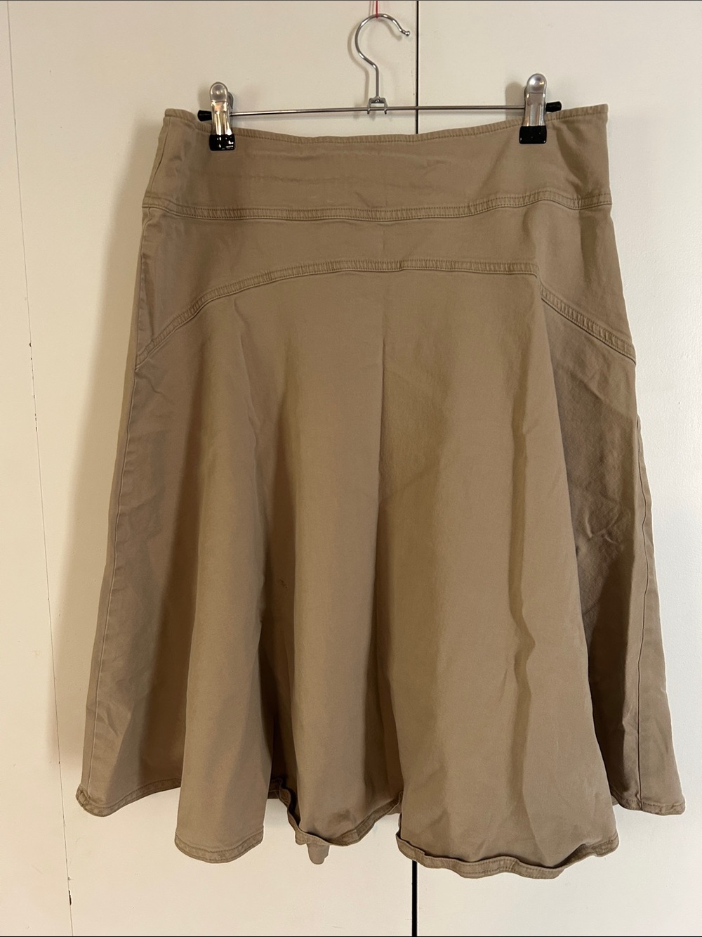 Talbots A-Line Skirt in Light Khaki